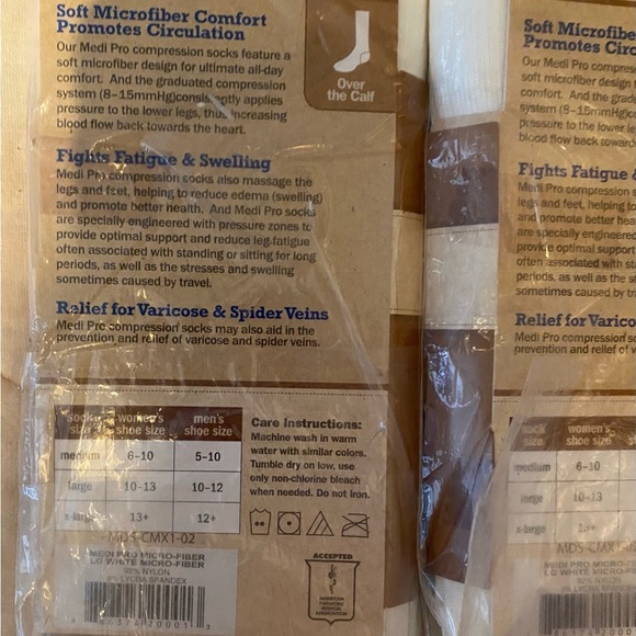 3 Pair Medi Pro Fatigue Fighter Over the Calf Socks size L - Picture 7 of 12